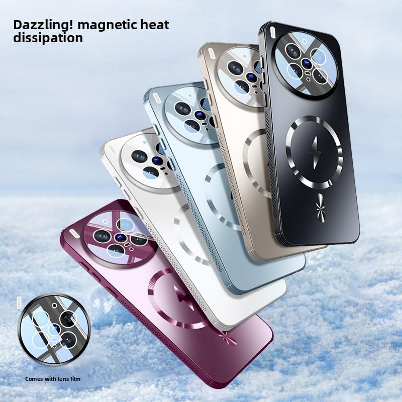 For VIVO X300 Pro Case Hard Matte Magnetic wireless charging Lens Protective Back Cover Case For VIVO X300 X200 Pro Mini Shell