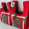 National Style 2025 Red Knitted Holiday Handbag Gift for New Year Newlyweds