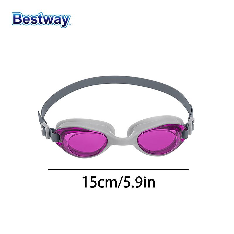 

Bestway 21051 Professional HD Anti-fog Waterproof Swimming Goggles 1 pair Comfortable, white frame, clear vision Ideal for men Adult