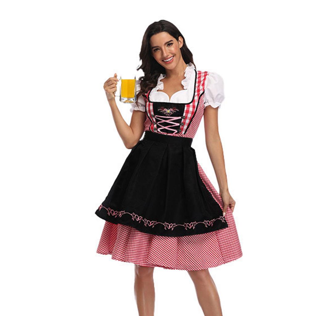 Women's Plaid Dress for Oktoberfest Party Festival