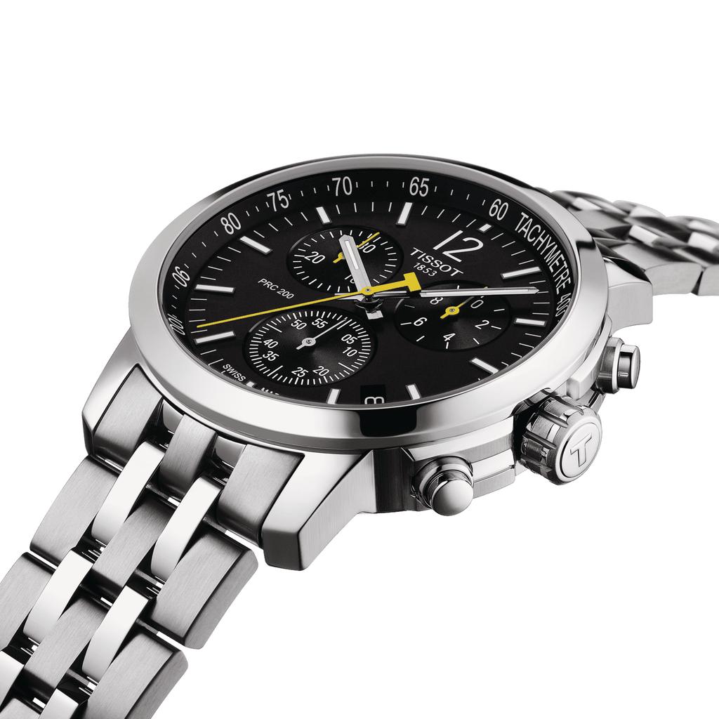 Tissot Stainless Steel Black Dial Men's Fashion Watch T114.417.11.057.00