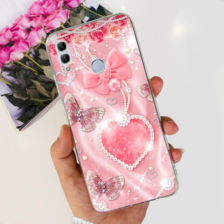 Für Honor 10 Lite Hülle HRY-LX1 HRY-LX2 Abdeckung Mode Schmetterling Transparentes Silikon Hüllen Für Honor 10 10i Honor10 Bumper