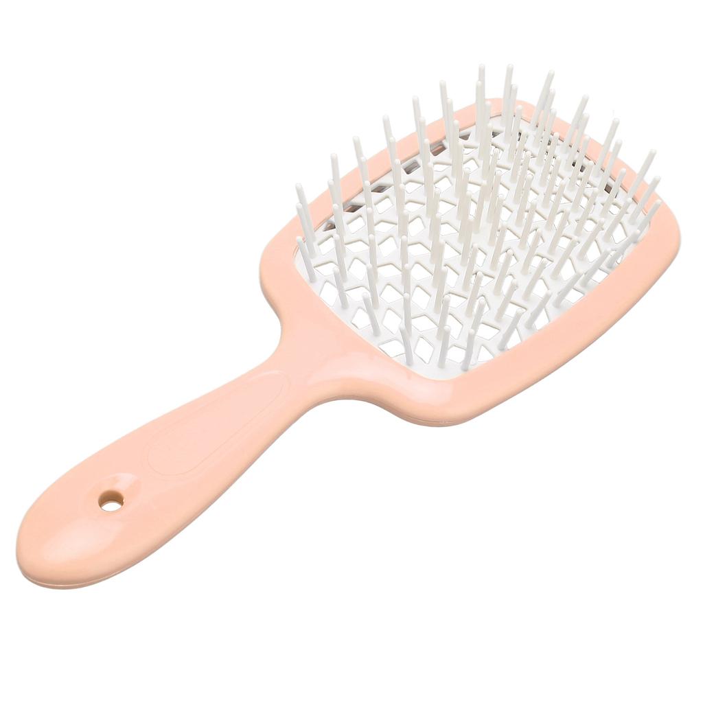 Detangler Hair Brush Quick Dry Massege Scalp Vent Hollow Out Hair Brush for Wet and Dry Hair Pink