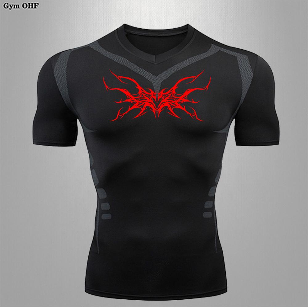 Man Compression T Shirt Gym Fitness Training Running Quick Drying Sports Shirt Summer Shaping Slimming Comfortable Men T Shirts