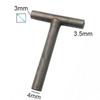 1PC Engine Valve Adjusting Spanner Tool 3mm 3.5mm 4mm Square Screw Sleeve Socket Wrench T-Type for Motorcycle GY6 50cc 150cc Scooter