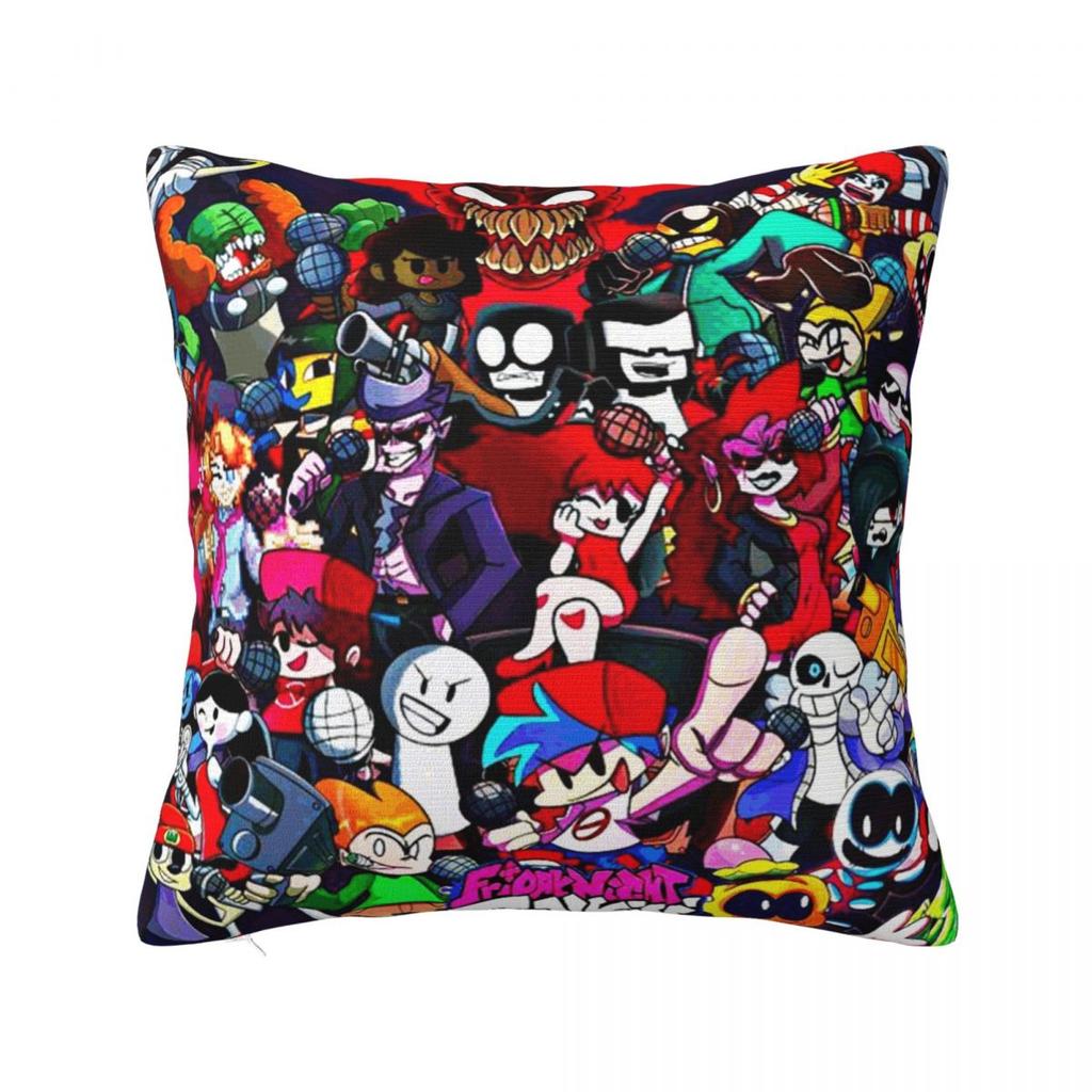 Cartoon animal child kids Cushion Cover Silky Short Plush Invisible Zipper Dustproof Sofa Pillow Case for Home Decor