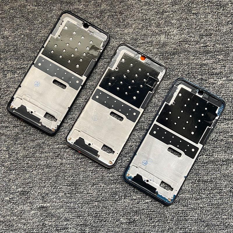 For Huawei P30 Lite Front Bezel Housing Middle Frame Rear Plate Chassis+Power Volume Button 24MP 48MP MAR-LX1 LX2 AL01