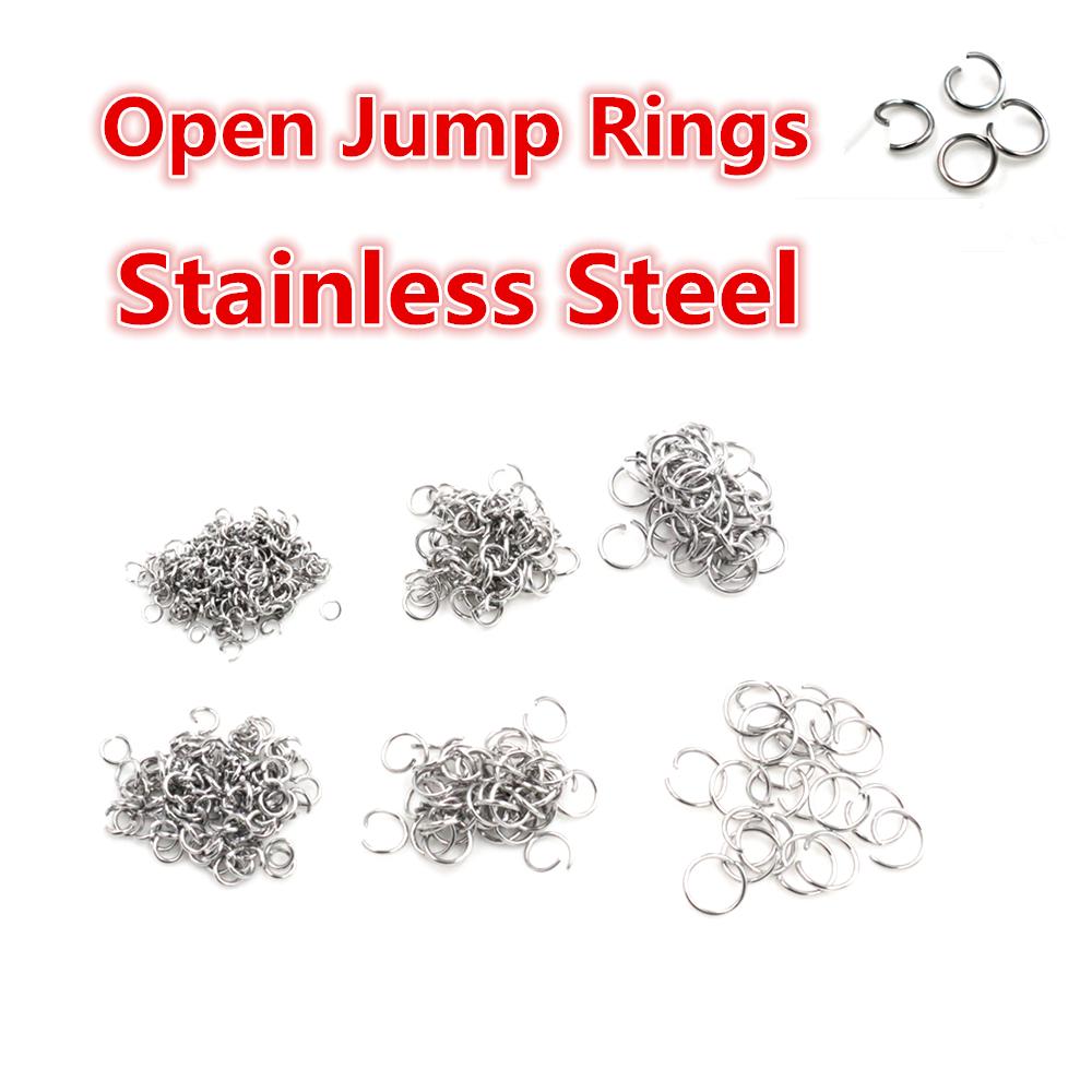 Open Loop Jump Rings 200pcs 4 5 6 7 8 10 Mm Open JumpRings for DIY Jewelry Making Findings Connector Supplies