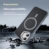 For iPhone 16 Case with Lens Kickstand Matte Back Cover Compatible with MagSafe
