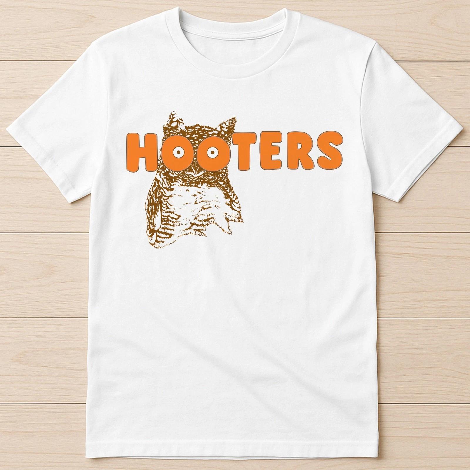 Hooters Owl Boobs America USA Waitress Bird Hilarious Funny Gift Tee T Shirt 480 S