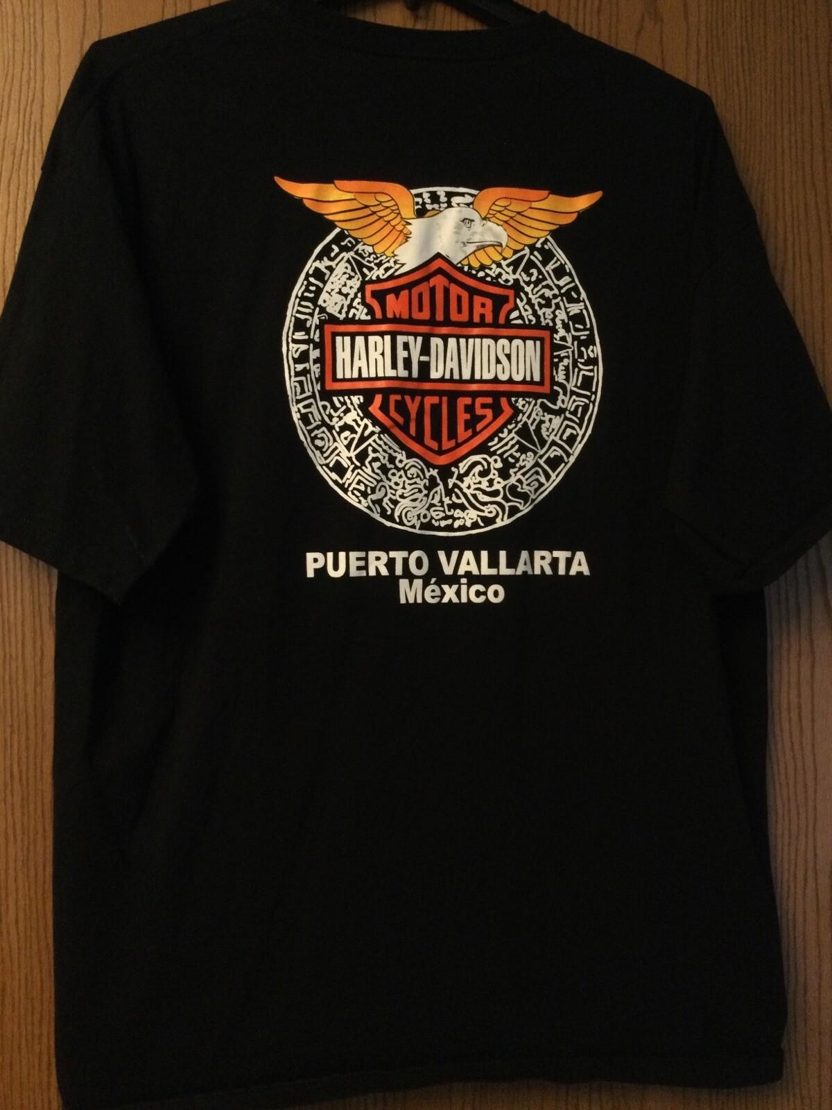 Harley Davidson - Puerto Vallarta, Mexico - Black Shirt - 2 Sided - 3XL XXXL