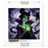 5D DIY Diamond Painting Decorative Evil Witch Full Round Drill Scenery Diamond Embroidery Cross Stitch Kits Home Decor Gift