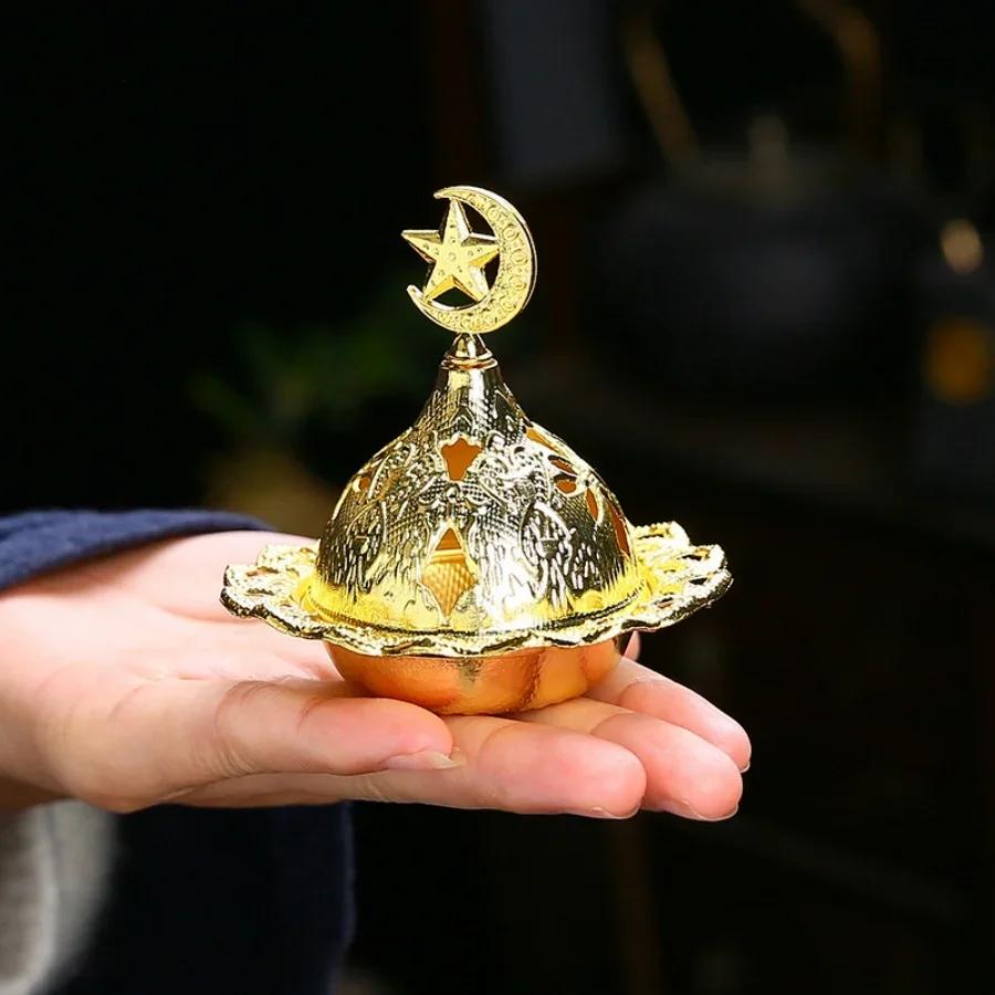 1PCS Mini Living Room Aromatherapy Ornament Alloy Aroma And Incense Burner Decorative Censer Home Decoration