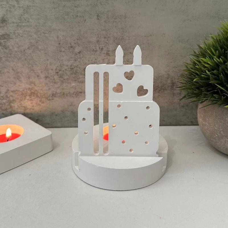 Cake/Bird Candlestick Silicone Mold Candle Base Mould Decorative Candle Holder Mold Ornament Home Decorations Mould