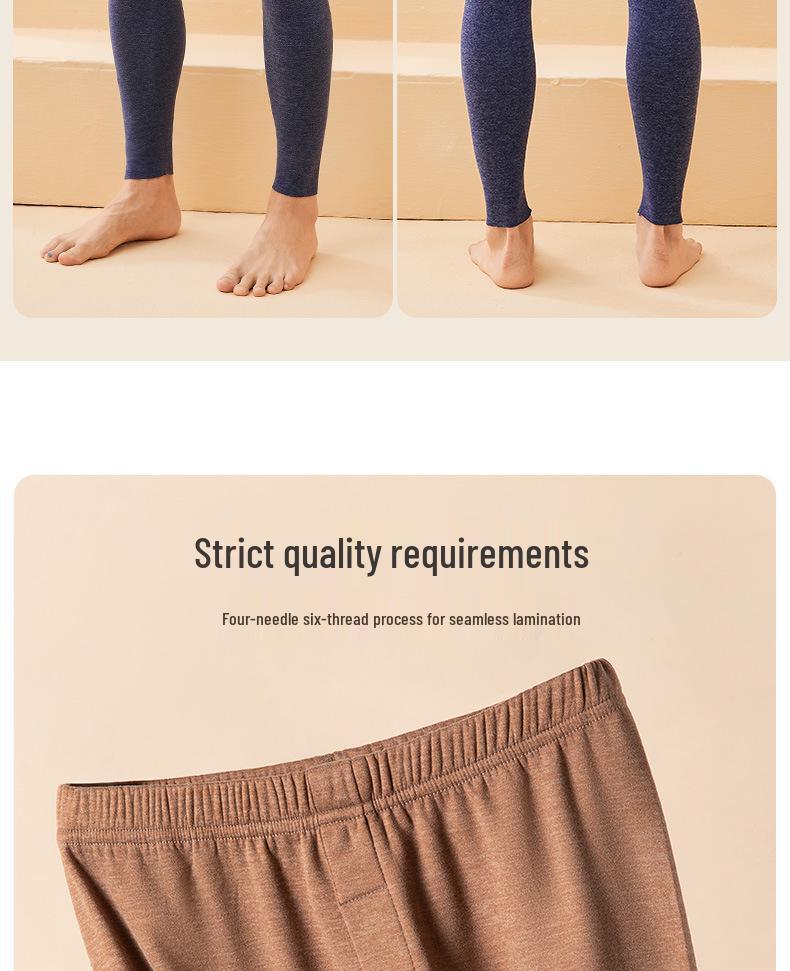 Herren Samt Herbst Warme Fleecegefütterte Thermohose für Winter