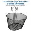 Black Bike Front Basket Iron E-Scooter E-bike Basket New Rear Hanging Basket
