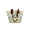 Large Capacity Woven Vegetable Basket Bag 2025 Summer New Seaside Vacation Beach Bag Commuter Versatile Tote Bag