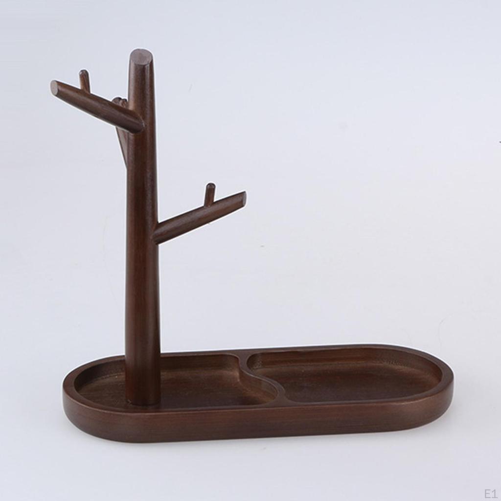 Bamboo Necklace Storage Holder Cufflinks Watch Anklet with Branch Earring Jewelry Stand