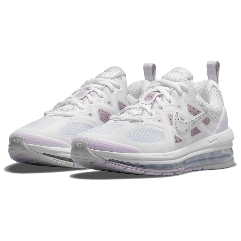 Nike Air Max Genome Retro Sports Comfortable Fashion Fabric Synthetic Leather Low Top Casual Running Shoes Women sneaker White Light-Purple CZ4652-102