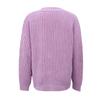 Women's Loose V-neck Large Size Buttons Cardigan Thick Line Sweater Blouse