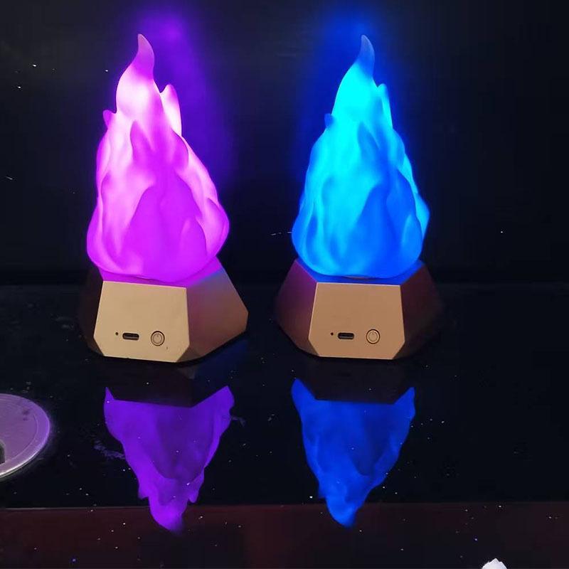 Halloween flame light 3-speed mode, indoor atmosphere light, outdoor camping decoration light