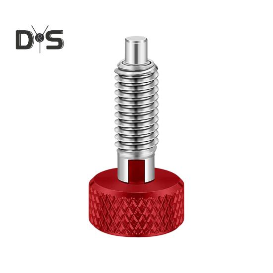 

1 шт./1 комплект, быстроразъемные штифты для упаковки, нержавеющие, устойчивые к коррозии, выдвижные пружинные плунжеры, быстроразъемные стопорные штифты 1pc красный