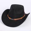 Popolare cappello western da cowboy in camoscio classico europeo e americano moda uomo e donna cappello da cowboy a forma di cuore di pesca stile LO