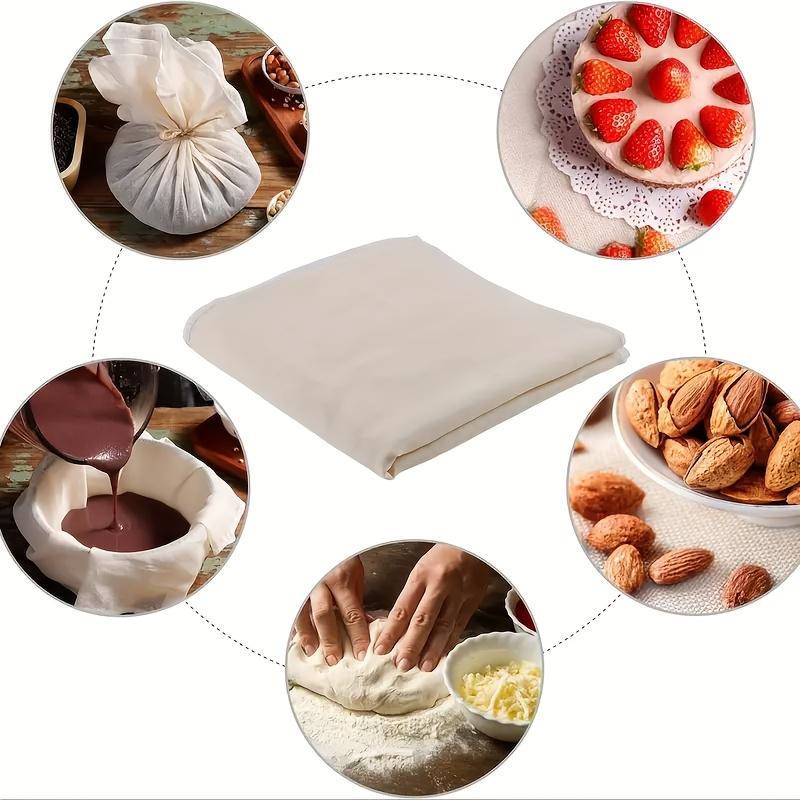 10 Stück Dampftuch Filtertuch Baumwollfaser-Netz Sieb Saugfähig Atmungsaktiv Joghurt Käse Bier Tofu Homebrew Filtertuch