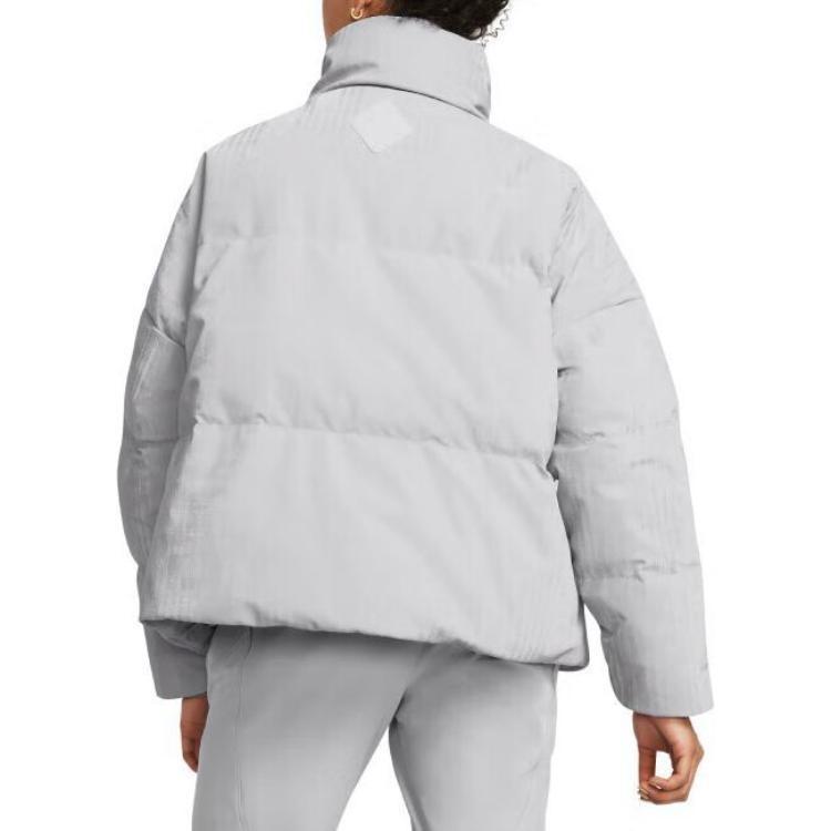 (WMNS) Under Armour ColdGear Infrared Down Puffer Jacket 'Halo Grey' Women's 1378859-014