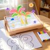 LED Wooden Graffiti and Drawing Board for Kids - DIY Acrylic Painting & Early Education Tool