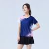 Women Men Badminton Shirts Shorts Set Quick Dry Breathable Team Sportswear Training Competition