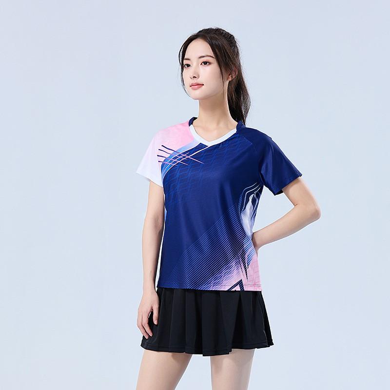 Women Men Badminton Shirts Shorts Set Quick Dry Breathable Team Sportswear Training Competition