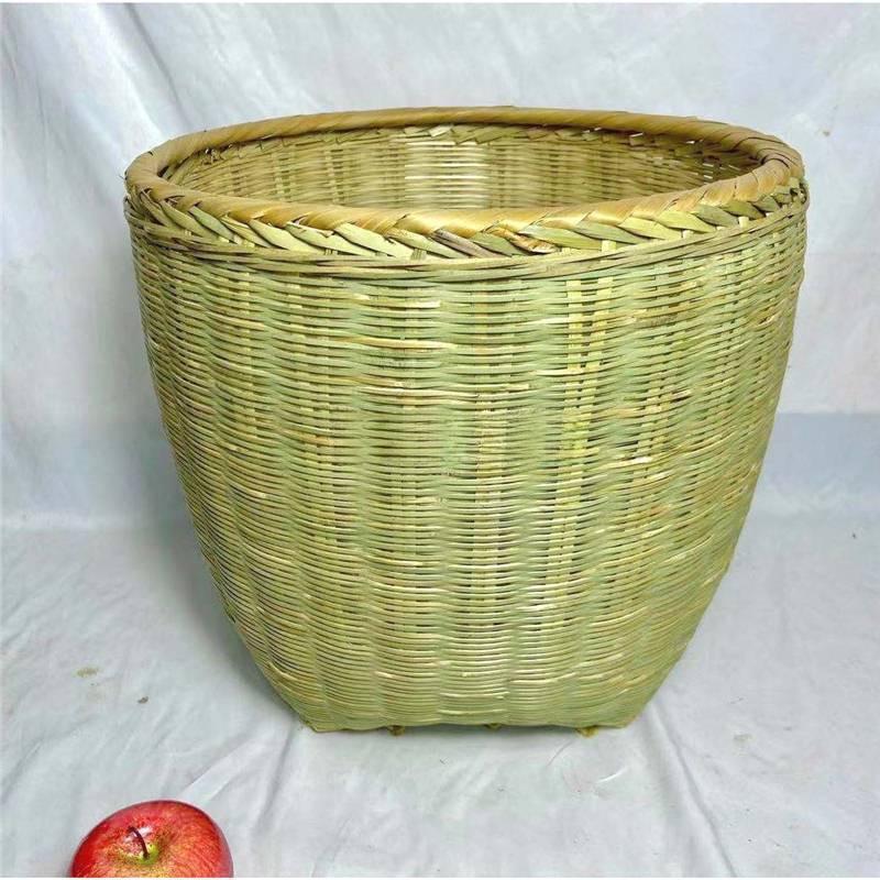 Extra Large Handmade Bamboo Woven Basket for Rice & Grain Storage