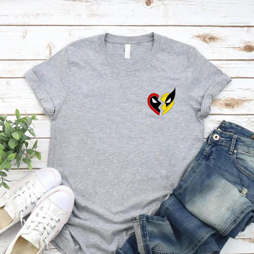 Cotton TeeSuperhero Best Friends Graphic T Shirts Superhero Couple Group Tee Men Women Short Sleeve T-shirts Hero Bestie Tshirt Unisex Top