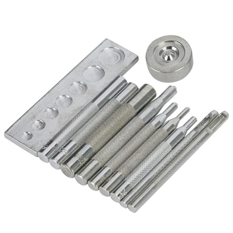 Stanzen Druckknopf Set Metallgriff Druckknopf Nietenwerkzeug Leder DIY Installationstool