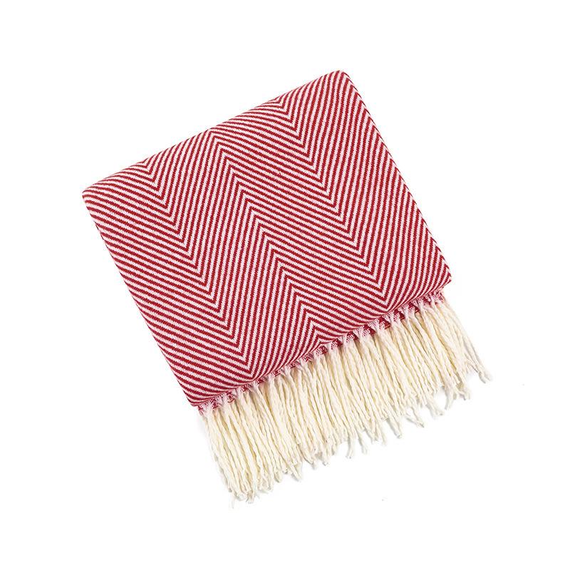 Coperta Multiuso Divano Estiva Fresca Coperta per Condizionatore Morbida Coperta Tessuta per Divano Asciugamano per Fondo Letto Sciarpa Coperta per Riposo in Ufficio
