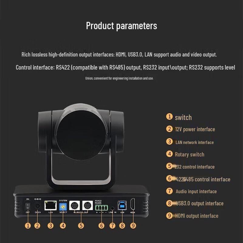 TCHD TC-420K 4K HD Live Streaming PTZ Camera (CN version)