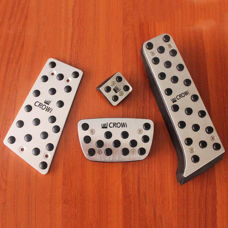 

Stainless Steel Brake Foot Rest Refit Pedal For Toyota Crown 2011- Fuel Brake Pedal Car Accessory Pads AT 3 piece