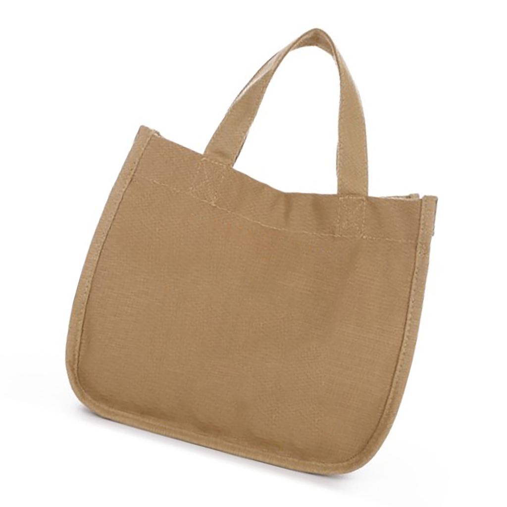 Lunch Bag Canvas Large Capacity Stylish Multifunctional Practical Comfortable Handle Mommy Bag for Outdoor Camping