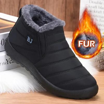 Stivali invernali impermeabili per le donne Nuovi stivali da neve in peluche Stivali da donna alla caviglia Caldi neri Coppia di coppie di cotone Scarpe con plateau