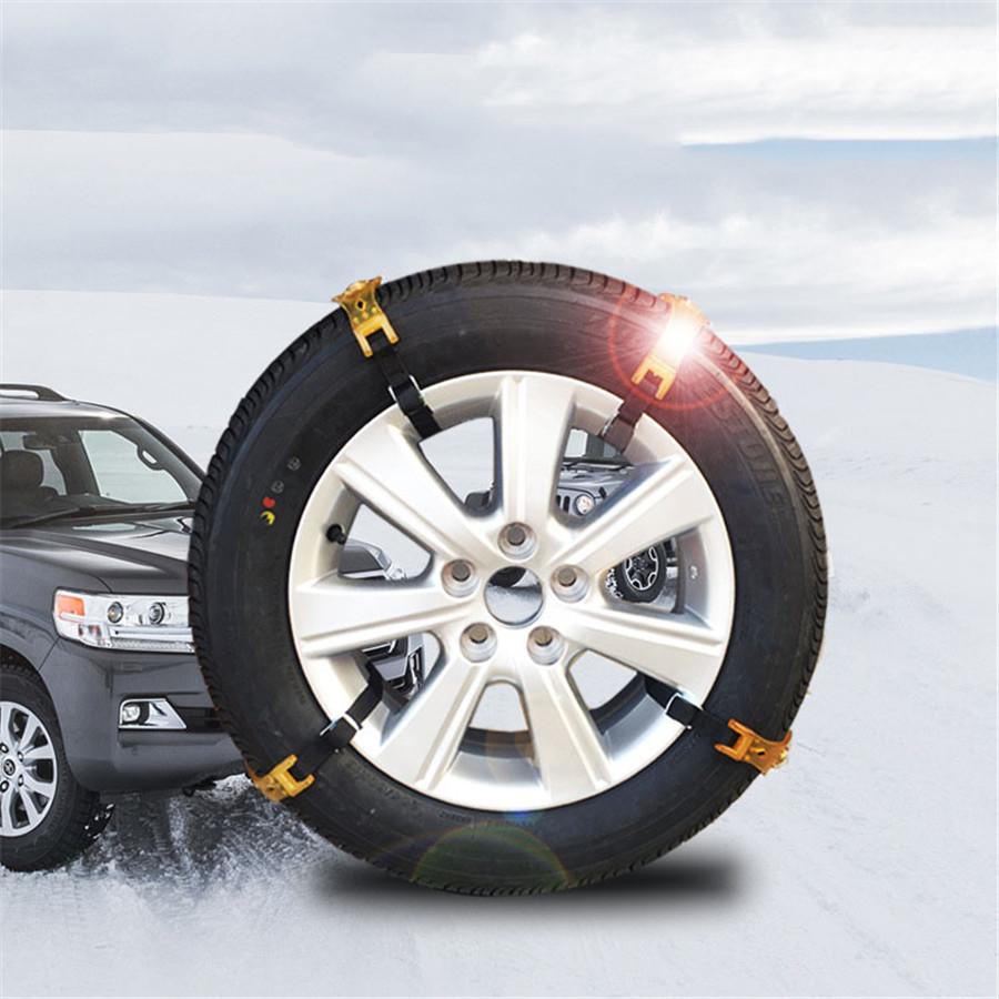 Tire Chains, Anti-skid Snow Chains for Trucks Emergency Tire Chain with Adjustab