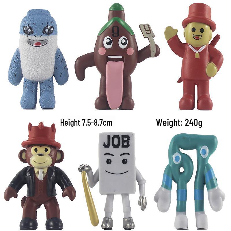 Cross-border 3.5-inch Brain Rot Game Plush Toy Ornament, 8 Styles Blind Bag.