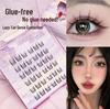 Lotus Elf Girl Glue-Free Removable False Eyelashes - Super Fine Lightweight Single Cluster