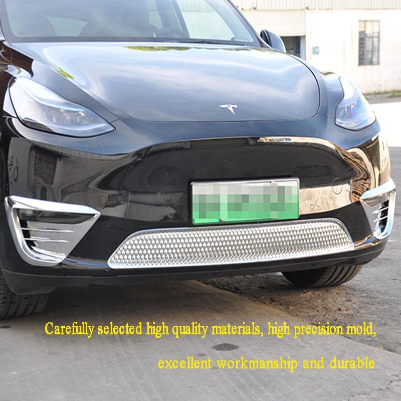 Tesla Model Y Rámeček předního mlhového světla Rohový chránič Ochrana proti poškrábání Ozdoba karoserie
