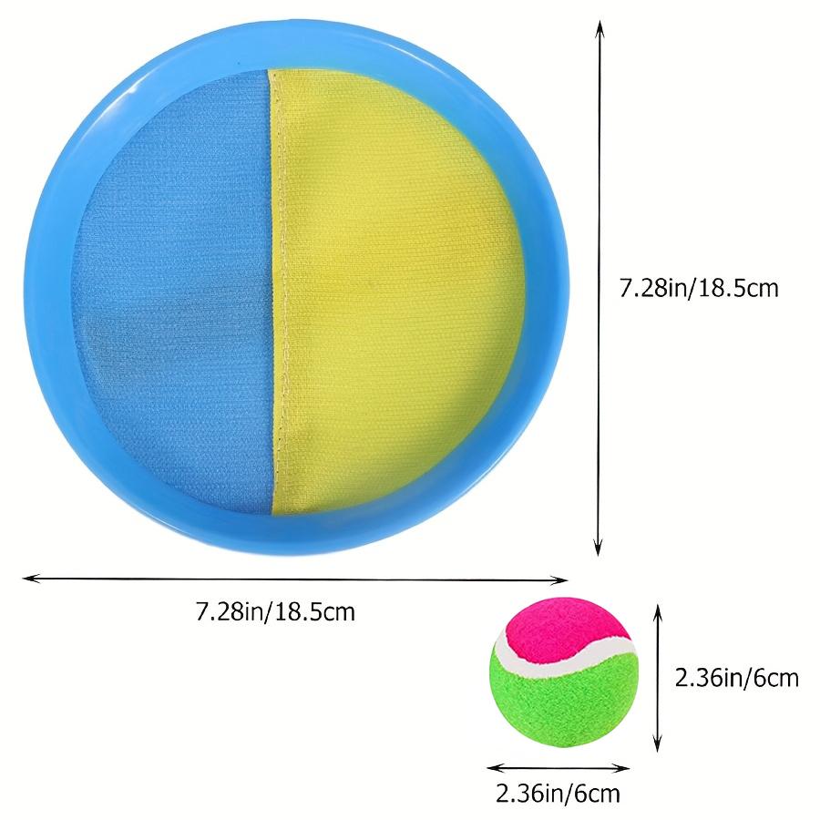 Sticky Rackets with Hard Ball Set Outdoor Toss and Catch Game for Family Backyard Camping Holiday Parties Fun Interactive JXB