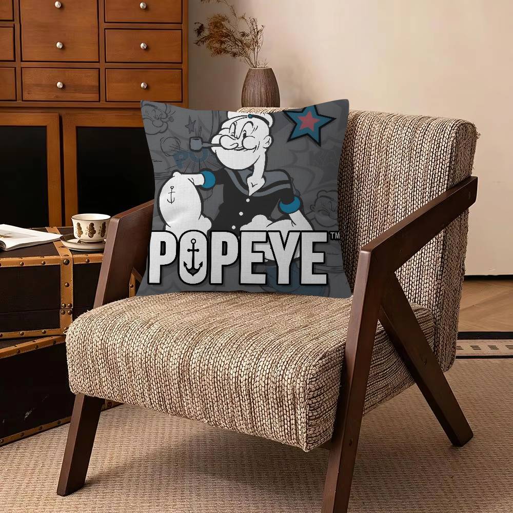 Animation PPopeye SSailor Cartoon Cushion Cover Pillowcase Upholstery Sofa Throw Pillow Home Decor Pillowcas