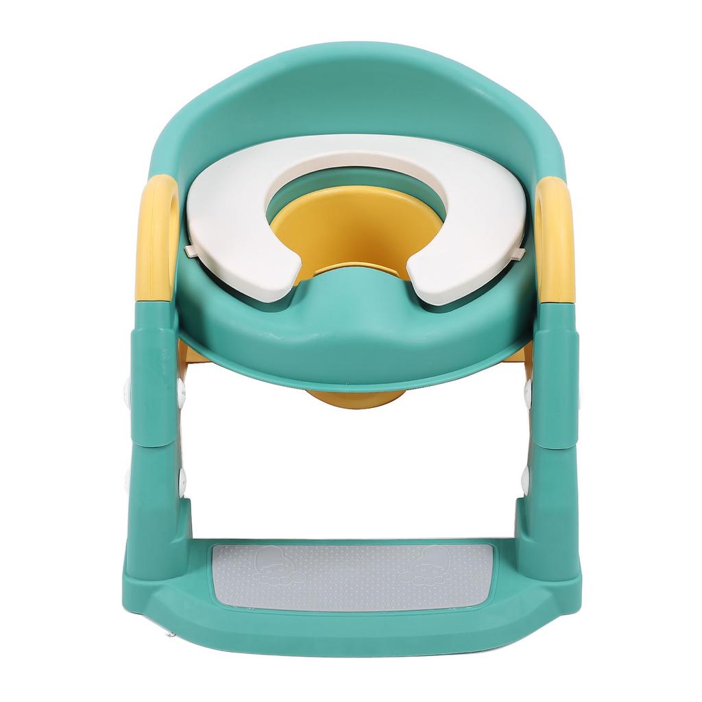 3 In 1 Folding Potty Training Seat with Step Stool PU Anti Slip Ladder Potty Training Toilet for