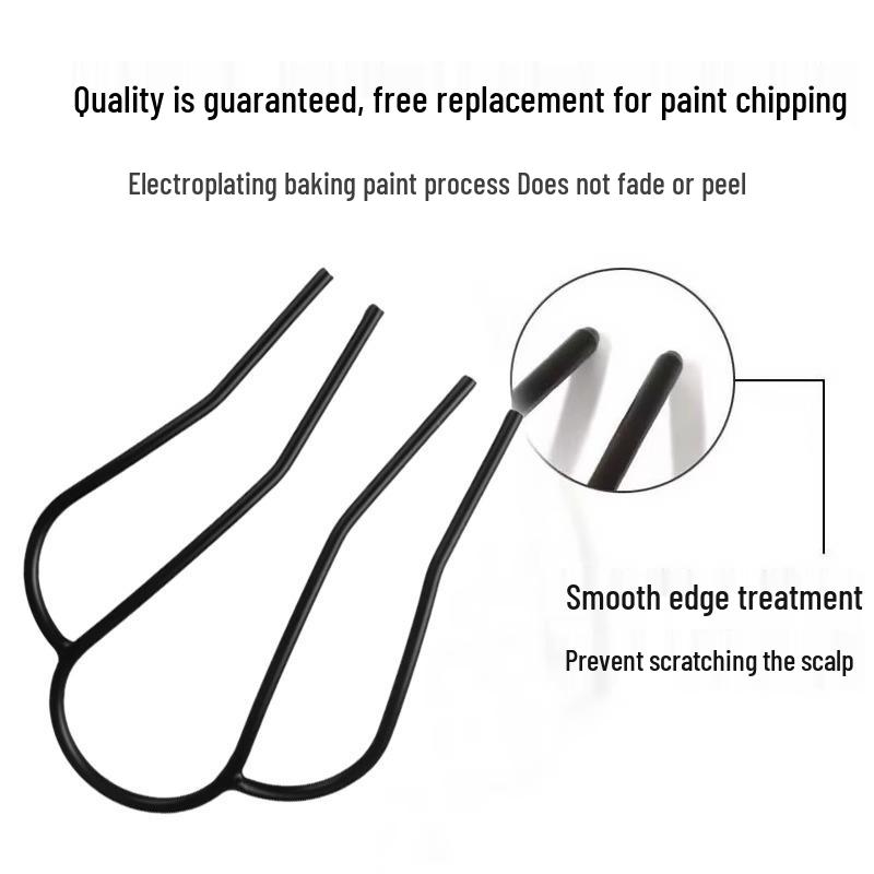 U-Shaped Fixed Hairpin with High-End Alloy Comb for Women's Updos - Ancient Style Four-Tooth Insert
