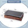 Pan Barbecue Grill Cookware Practical Aluminum Alloy Outdoor Grilling Griddle for Travel