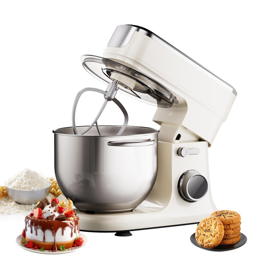 Biolomix BM606E Stand Mixer,1200W 7L Large Bowl OLED Touch Display Electric Kitchen Mixer